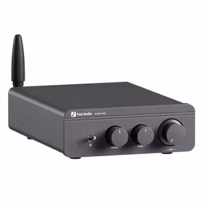 Fosi Audio Amplifier Bluetooth 5.0 Treble and Bass 300Wx2 TPA3255 - BT20A PRO - Black — gambar 2