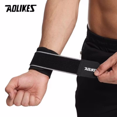 AOLIKES Pelindung Pergelangan Tangan Adjustable Wristband 1 PCS - A-7938 - Gray — gambar 2