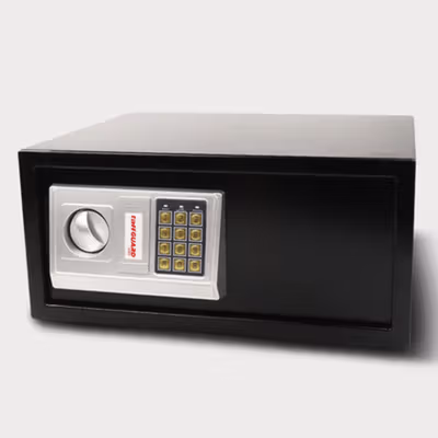 TaffGUARD Kotak Brankas Hotel Safety Box Password 43x35x20cm - EH300 - Black — gambar 2