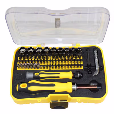 DEKO Obeng Set Reparasi Professional Repair Tool 70 in 1 - 6092 - No Color — gambar 2