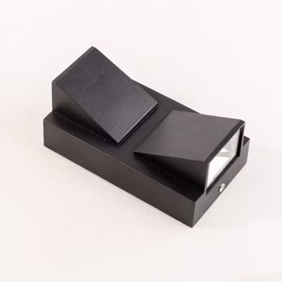 TaffLED Lampu Hias Dinding Outdoor Waterproof Warm White 3000K 6W - WD079 - Black — gambar 2
