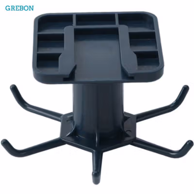 GREBON Gantungan Peralatan Dapur 6 Hook Hanger - E008 - Black — gambar 2