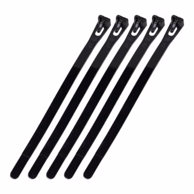 TaffGUARD Kabel Ties Zip Cable Organizer Reusable 8x200mm 100 PCS - NL816 - Black — gambar 2