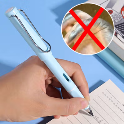 DotDing Pensil Tanpa Batas Abadi Eternal Pencil - H215 - Blue — gambar 2