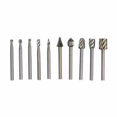Taffware Mata Bor Tungsten Carbide Cone Spiral Bits 10 PCS - GJ0106 - Silver — gambar 2