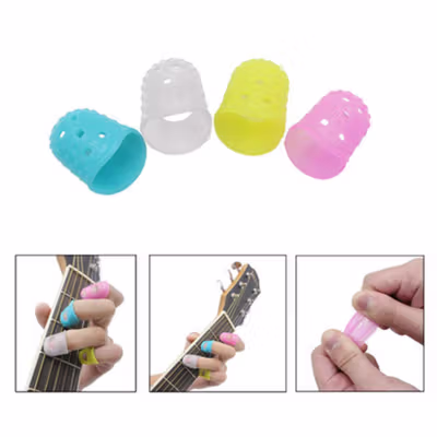 DLW Pelindung Jari Gitar Silicone Fingertip Protector 5 PCS - DLW-05 - Multi-Color — gambar 2