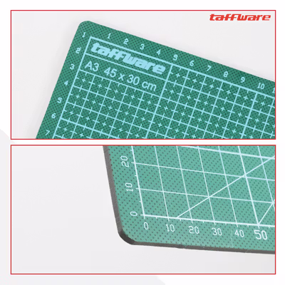 Taffware Alas Potong Work Cutting Mat Pad A3 45x30cm - Green — gambar 2