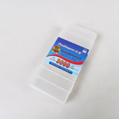 Doublepow Transparent Battery Case for AA 8 Slot - Transparent — gambar 2