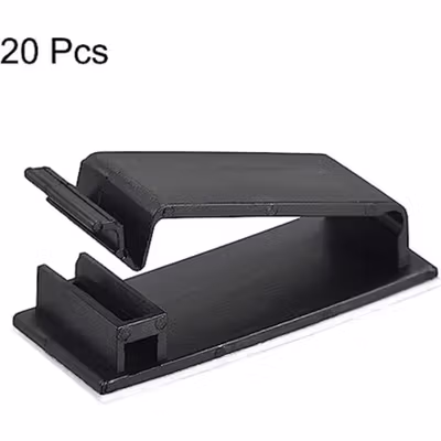 UXCL Klip Kabel Tempel Wire Fixing Clip 20 PCS - FC30 - Black — gambar 2