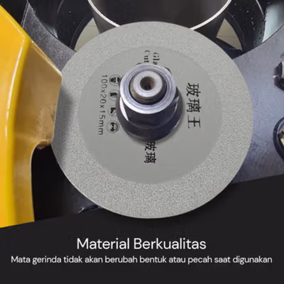 DINGING Mata Gerinda Cakram Diamond Saw Blade Grinding Wheel 100mm - D-10 - Silver — gambar 2