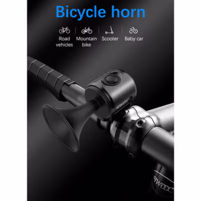 TWOOC Bel Klakson Sepeda Elektrik Bike Horn IPX4 Universal 120dB - EH-2 - Black — gambar 2
