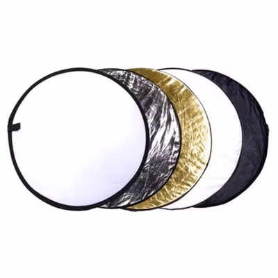 TaffSTUDIO Reflektor Cahaya Fotografi Studio 5in1 Diffuser 58cm - CL-RT50 - Black — gambar 2