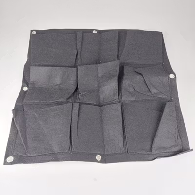 Pot Gantung Bunga Hias Tanaman Dekorasi Dinding Vertical Garden 9 Slot - HY001-GR-5 - Black — gambar 2