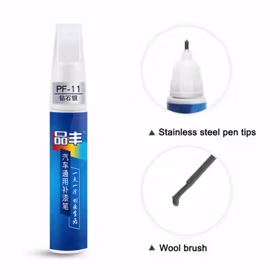 Vieruodis Spidol Penghilang Lecet Cat Mobil Repair Pen 12ml - JT - Silver — gambar 2