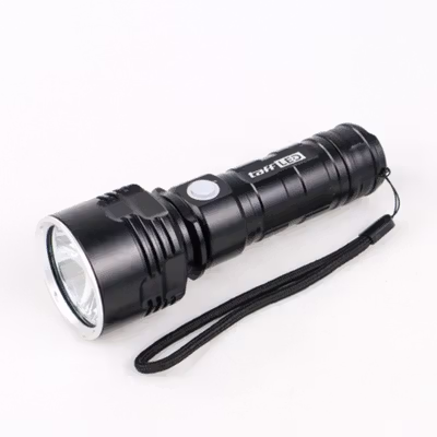TaffLED Senter LED XLM P70 USB Rechargeable 50W 1000 Lumens with 26650 Battery - XLM-P70 - Black — gambar 2