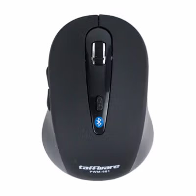Taffware Mouse Bluetooth Wireless Optical Ergonomic Design 1600DPI - PWM-601 - Black — gambar 2
