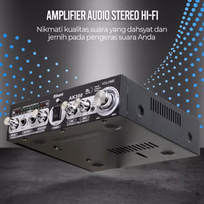 WXF Audio Bluetooth Amplifier KTV Karaoke - AK300 - Black — gambar 2