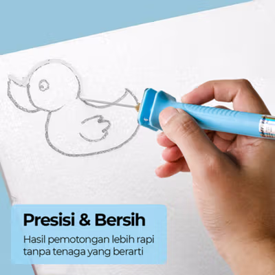 Taffware Pemotong Styrofoam Gabus Polystyrene Cutting Machine 10cm 30W - CT10 - Blue — gambar 2