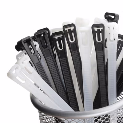 TaffGUARD Kabel Ties Zip Cable Organizer Reusable 8x450mm 100 PCS - NL816 - Black — gambar 2