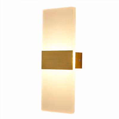 TaffLED Lampu Dinding Hias Rumah LED Corridor Warm White 3000K 6W - F0011 - Golden — gambar 2