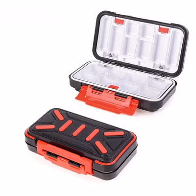 TaffSPORT Kotak Perkakas Pancing Kail Umpan Waterproof Tackle Box M - DY030 - Black — gambar 2