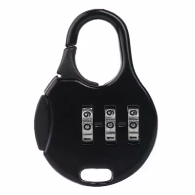 Travel-O Gembok Koper Angka 3 Digit Suitcase Password Safety Lock - NTA-520 - Black — gambar 2