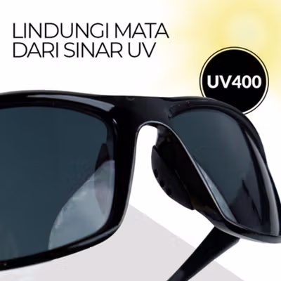 XIRAN Kacamata Fashion Outdoor Sunglasses UV400 - P3016 - Black/Black — gambar 2