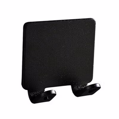 TaffHOME Gantungan Dinding Kapstok Hook Hanger Aluminium - MT14 - Black — gambar 2