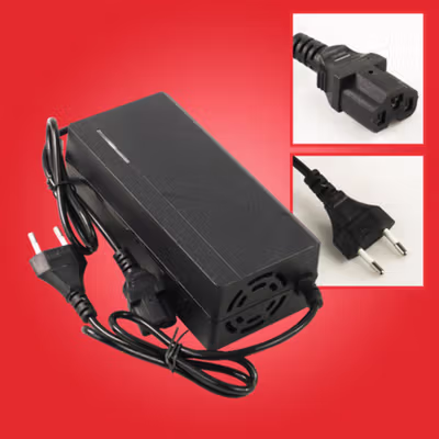 Deek-Robot Adaptor Charger Baterai Converter Sepeda Listrik 67.2V 2A - 60V2A - Black — gambar 2