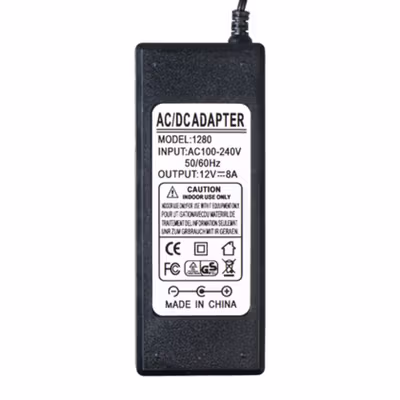 VBS Adaptor Power Supply Converter AC to DC 12V 8A LED Strip Monitor - 1280 - Black — gambar 2