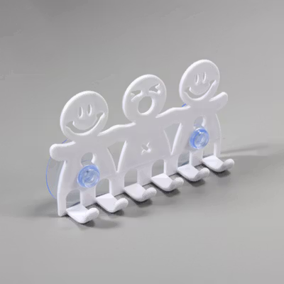 GUANYAO Gantungan Sikat Gigi Wall Mounted Toothbrush Holder - E1911 - White — gambar 2