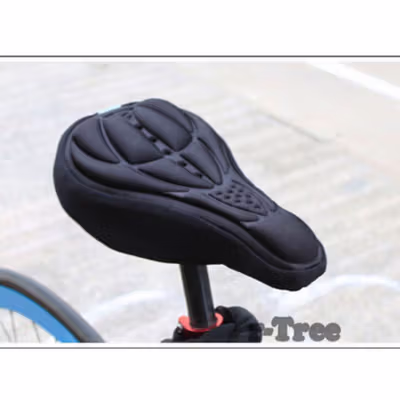 TaffSPORT Cover Jok Sadel Sepeda Sporty Sponge Bicycle Seat Universal - HM847 - Black — gambar 2
