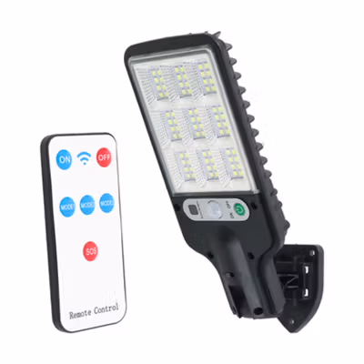 Allilit Lampu Dinding Solar Sensor PIR Waterproof Cool White 72 COB - 616-1 - Black — gambar 2