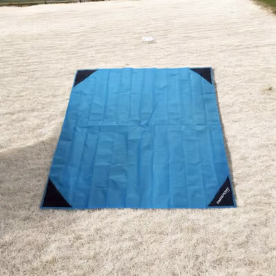 TaffSPORT Tikar Lipat Matras Camping Piknik Waterproof Mat 1.4x1.52M - FS-007 - Blue — gambar 2