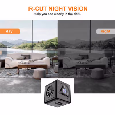 ZUIDID Mini WiFi IP Camera CCTV IR Sensor HD - K14 - Black — gambar 2