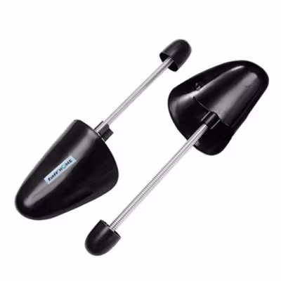TaffHOME Perawatan Penyangga Catokan Sepatu Plastic Shoe Tree 2 PCS - HX-SPW - Black — gambar 2
