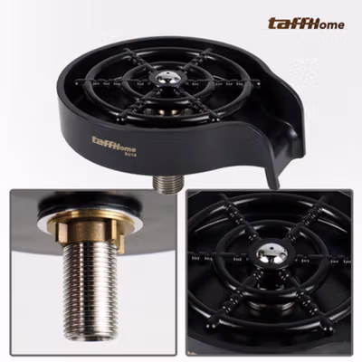 TaffHOME Pencuci Gelas Otomatis Selang Panjang Jug Rinser Washer - SU10 - Black — gambar 2
