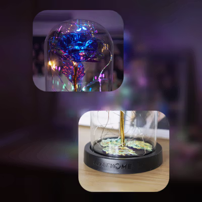 TaffHOME Lampu Hias LED Mawar Beauty and The Beast RGB 1 PCS - AC04 - Purple — gambar 2