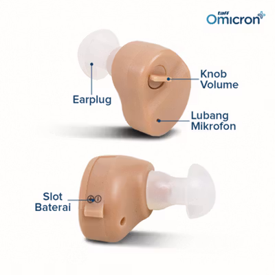 TaffOmicron Alat Pengeras Suara Earbud Wireless Elderly Hearing Aid - K-80 - No Color — gambar 2