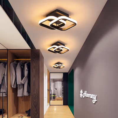 TaffLED Lampu Plafon LED Modern Ceiling Light 22W 3in1 Color - KG821 - Black — gambar 2