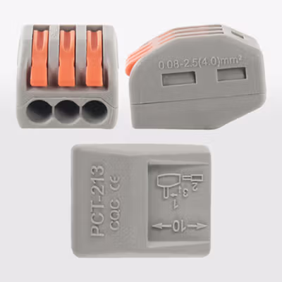 Guillermo Terminal Block Konektor Sambungan Kabel Listrik 1 PCS PCT-213 - GTB6 - Gray — gambar 2