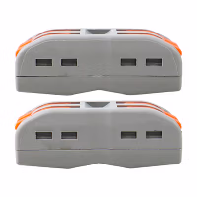 Taffware Terminal Block Konektor Sambungan Kabel Listrik 1 PCS PCT-222 - GTB6 - Gray — gambar 2