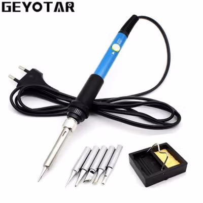 GEYOTAR Set Peralatan Solder Kit 60W 220V - SIK-003 - Orange — gambar 2
