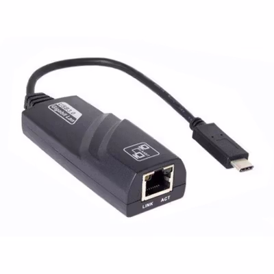 TelDay Adaptor USB Type C to LAN RJ45 Ethernet Adaptor 100Mbps - TD100 - Black — gambar 2