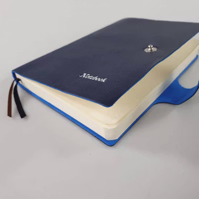 FCMY Buku Catatan Harian Notebook Diary Jurnal Cover Kulit - FM100 - Dark Blue — gambar 2