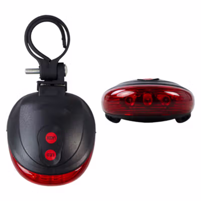TaffLED Lampu Belakang Sepeda Tail Light Laser LED Waterproof - DW-681 - Red — gambar 2