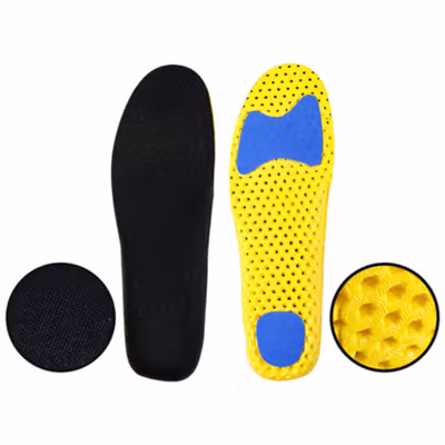 COSYLEE Insole Sepatu Alas Kaki Orthopedic Honeycomb Shock Absorption 42 - CS99 - Black — gambar 2