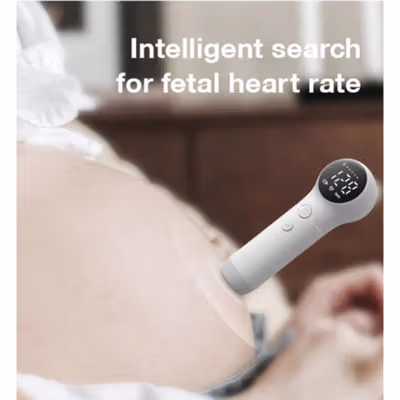 TaffOmicron Alat Deteksi Jantung Janin Fetal Doppler Handheld 3.0 MHz - U8-25 - White — gambar 2