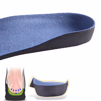 Insole Sepatu Alas Kaki Orthopedic EVA Flatfoot Massage 38-40 - E003 - Blue — gambar 2