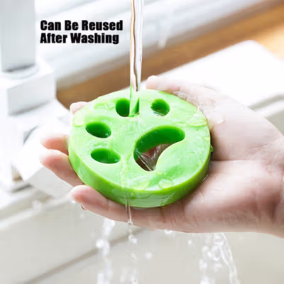 Besmon Pembersih Bulu Hewan Silikon Hair Removal Washable - B-70 - Green — gambar 2